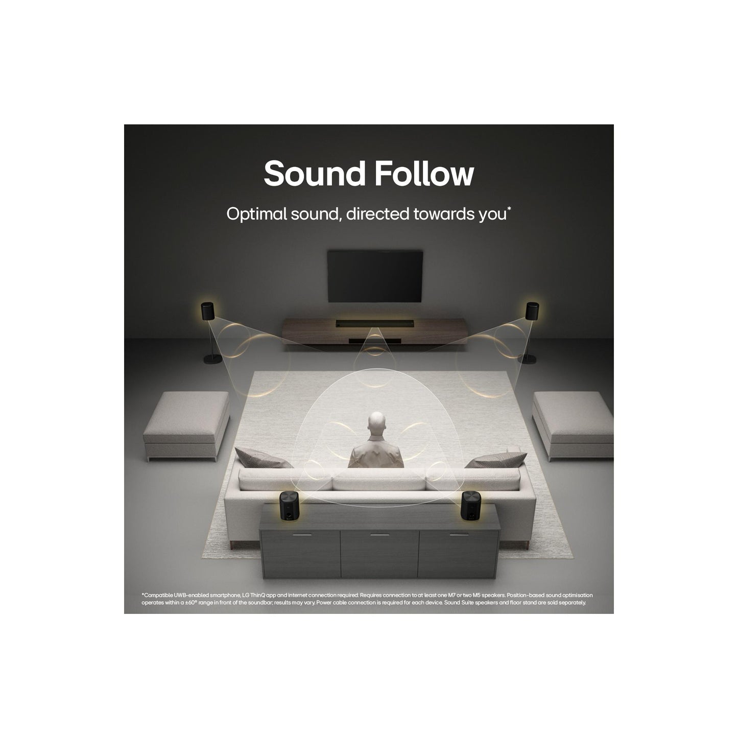 LG Sound Suite H7 Soundbar with 9.1.6ch Spatial Sound & Dolby Atmos FlexConnect