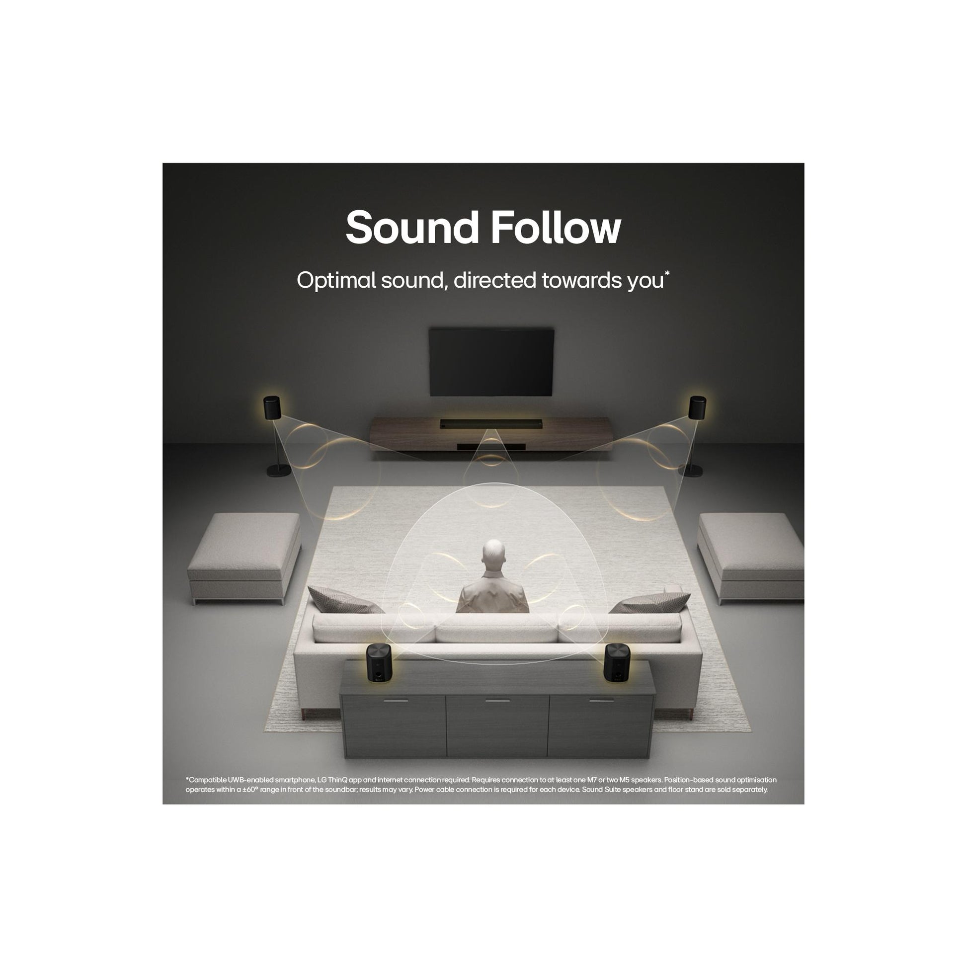 LG Sound Suite H7 Soundbar with 9.1.6ch Spatial Sound & Dolby Atmos FlexConnect