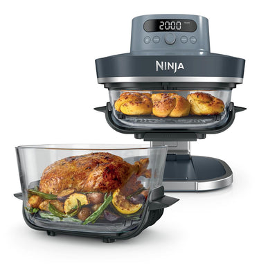 Ninja Crispi Pro 6-in-1 Countertop Glass Air Fryer (Cyberspace)