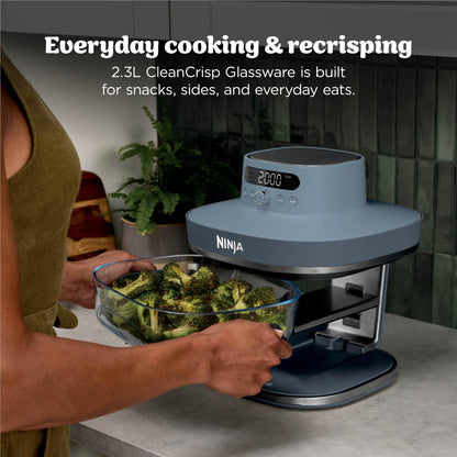 Ninja Crispi Pro 6-in-1 Countertop Glass Air Fryer (Cyberspace)