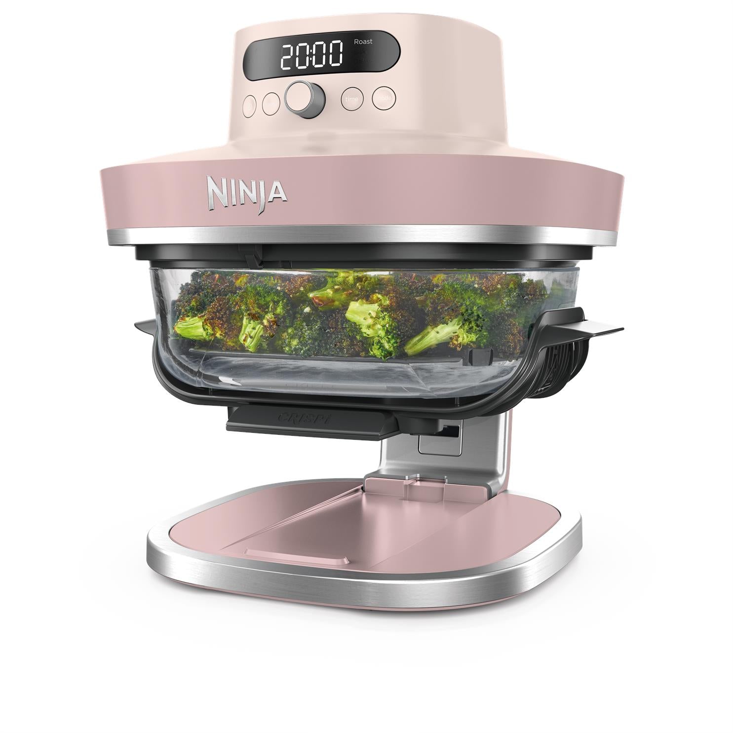 Ninja Crispi Pro 6-in-1 Countertop Glass Air Fryer (Rose Quartz)