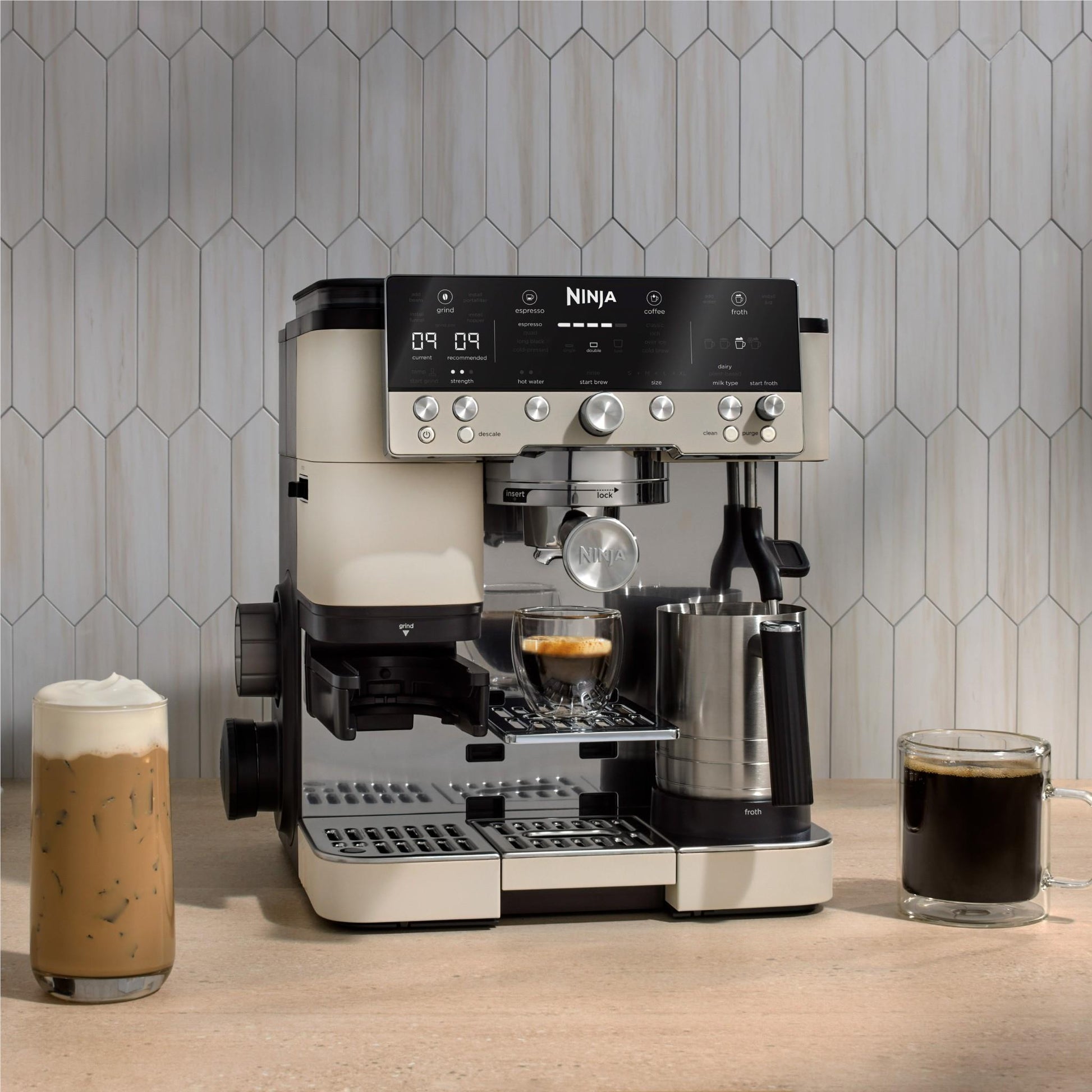 Ninja Luxe Café Espresso Machine (Oat)