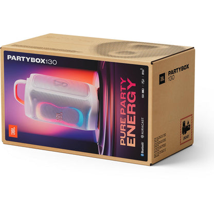 JBL PartyBox 130 Portable Party Speaker (White)