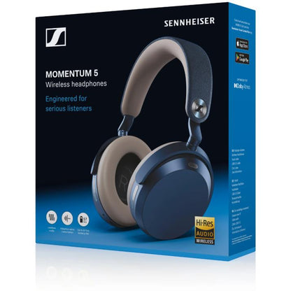 Sennheiser MOMENTUM 5 Over-Ear ANC Wireless Headphones (Denim)