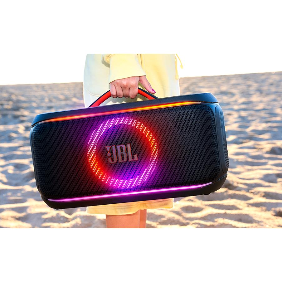 JBL PartyBox On The Go 2 Plus with EasySing AI Karaoke Mics (Black)