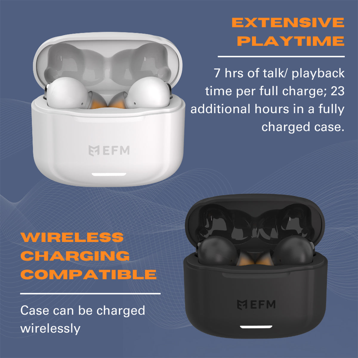EFM New Orleans TWS Earbuds (White)