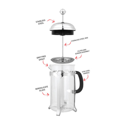Avanti Domo 4 Cup Coffee Plunger - 600Ml - Multi | Coffee Press | Coffee Plunger