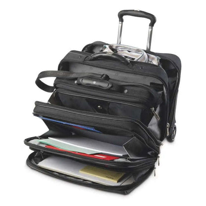 Wenger 2pc Patriot Business Set with Comp-U-Roller and 15.4" Laptop Case (Black)