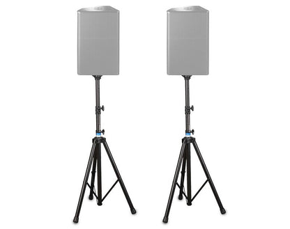 Freedom Heavy Duty Speaker Stands Pair Top Hat Mounting Bracket 2m Height