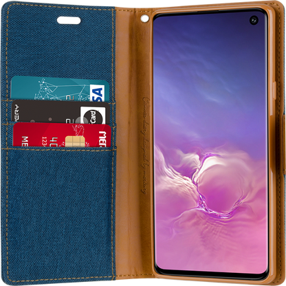 Goospery Canvas Diary For iPhone 13 Pro - Red