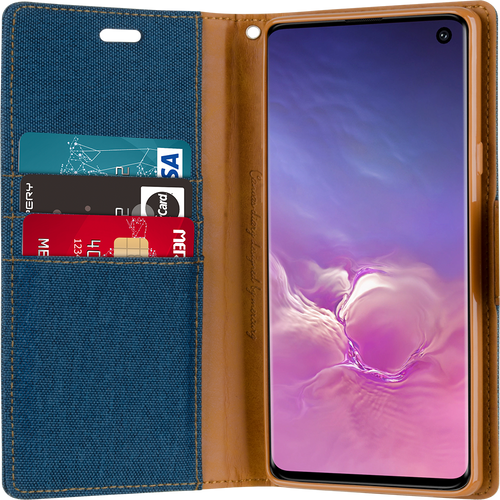 Goospery Canvas Diary For iPhone X / XS - Navy