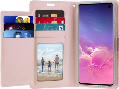 Goospery Rich Diary for iPhone XS Max - Rose Gold