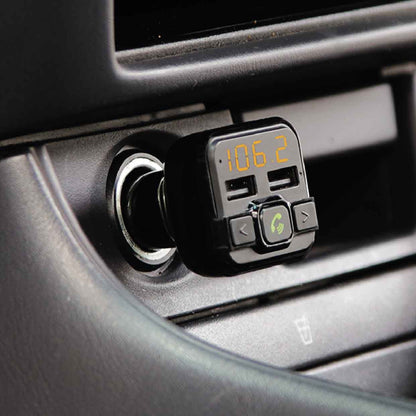 Laser Bluetooth FM Transmitter with USB Charging (Black)