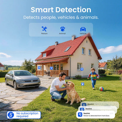 Reolink Argus PT Ultra 4K Pan Tilt Wireless Automatic Tracking Battery Security Camera White