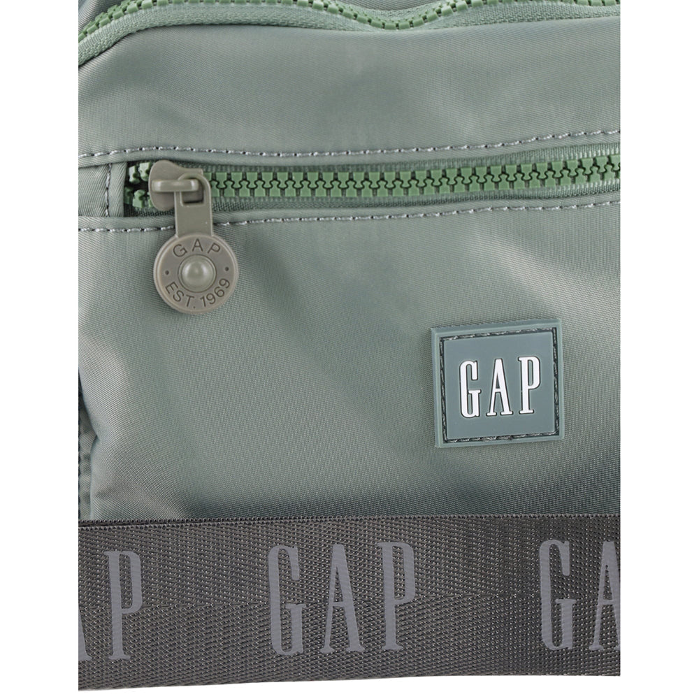 GAP Unisex Nylon Shoulder Crossbody Bag w/ Secure Zip 29x22cm Twig