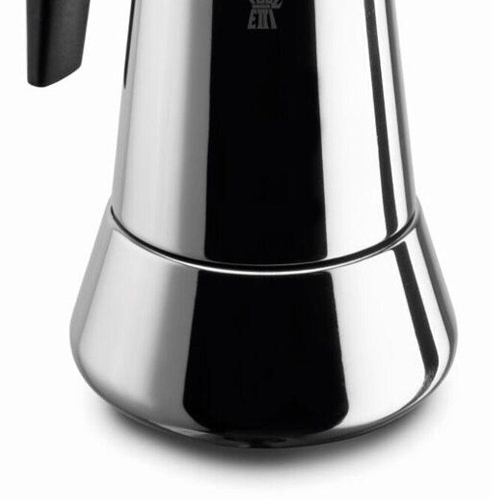 Pezzetti 4-Cup Stainless Steel Stovetop Espresso Coffee Maker w/ Handle Silver