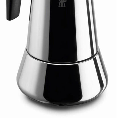 Pezzetti 4-Cup Stainless Steel Stovetop Espresso Coffee Maker w/ Handle Silver