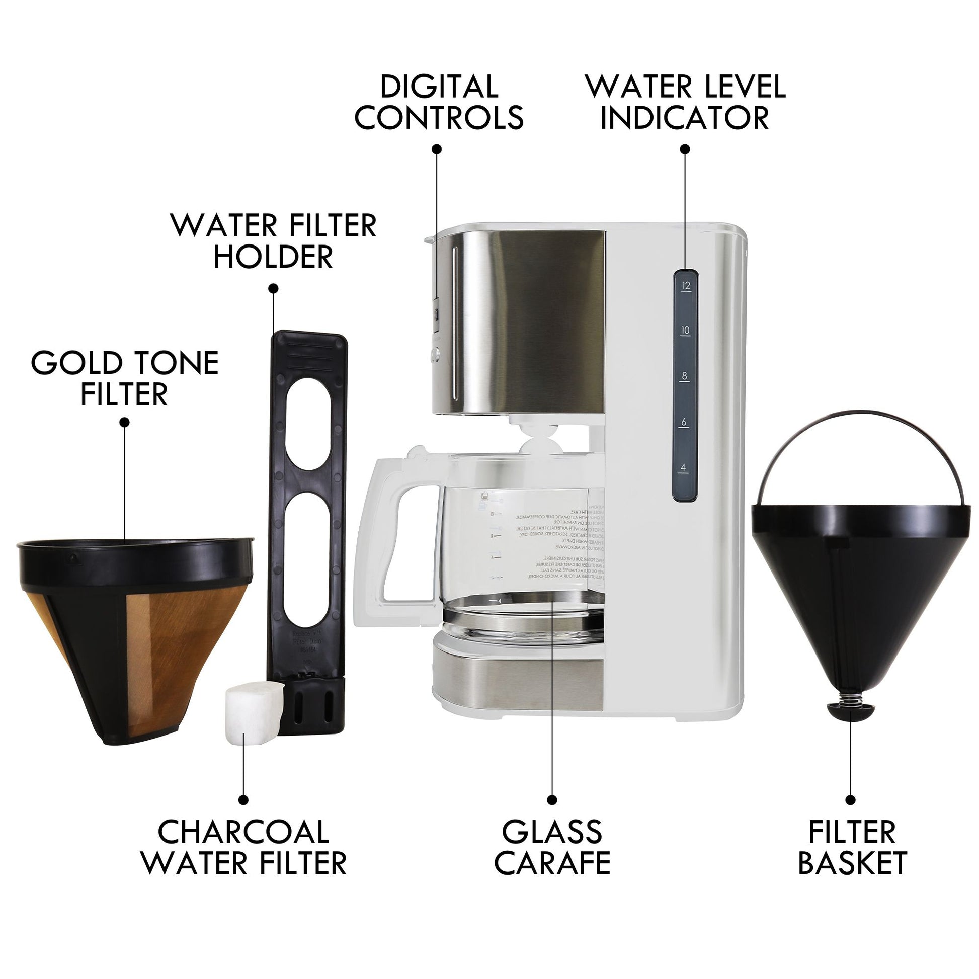Kenmore Drip Coffee Maker 12‑Cup White