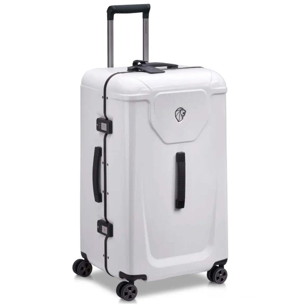 Delsey Peugeot 73 cm 4-Wheel Trunk Suitcase - White