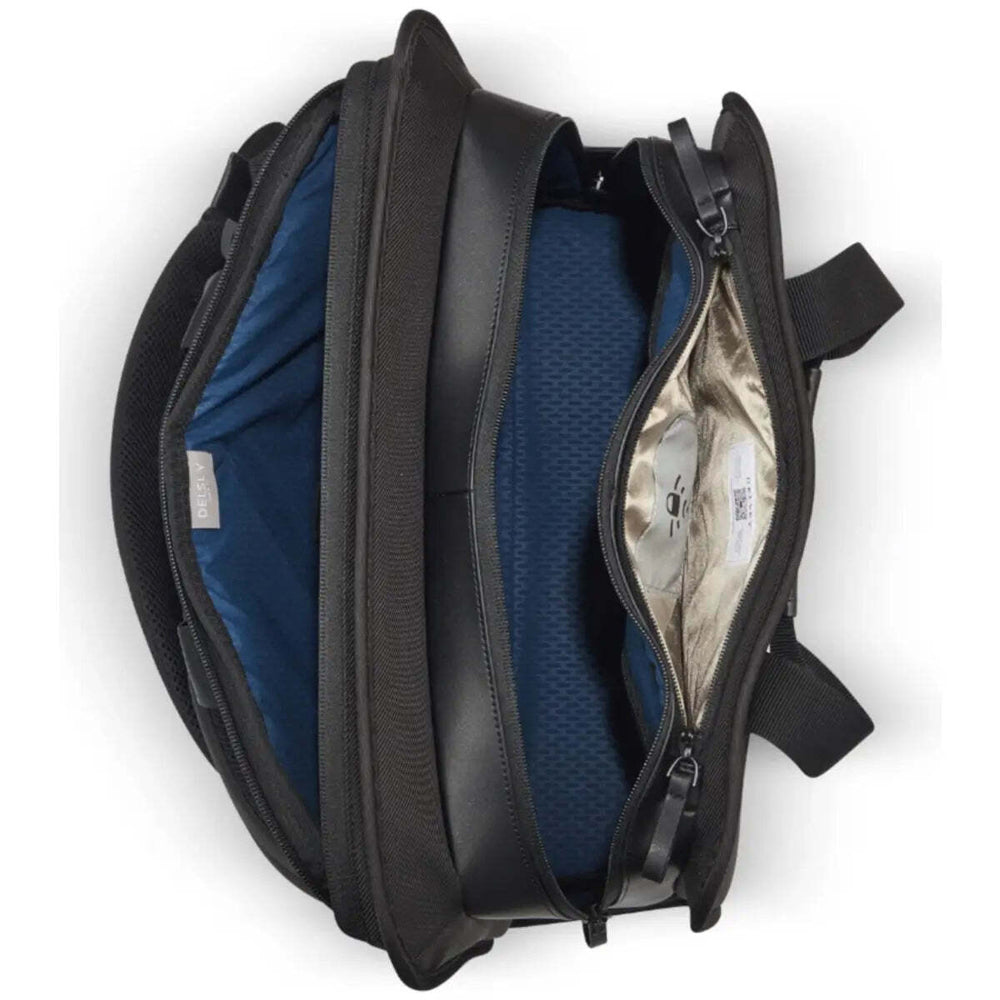 Delsey Arche 14" Laptop Satchel / Backpack - Black