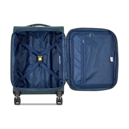 Delsey Brochant 3 Small 55cm Expandable Travel Carry-On Suitcase TSA Lock Pine
