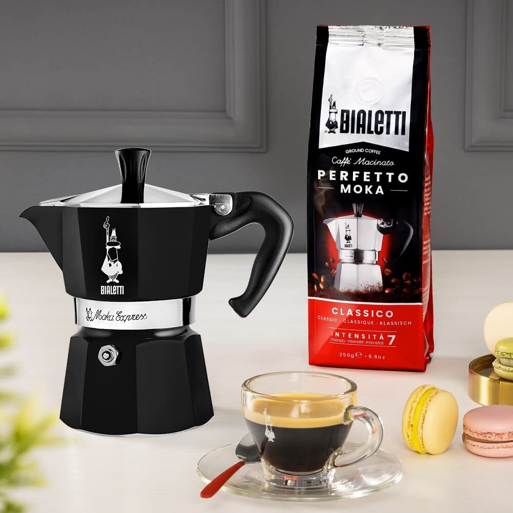 Bialetti Moka 6 Cup Espresso Maker - Black