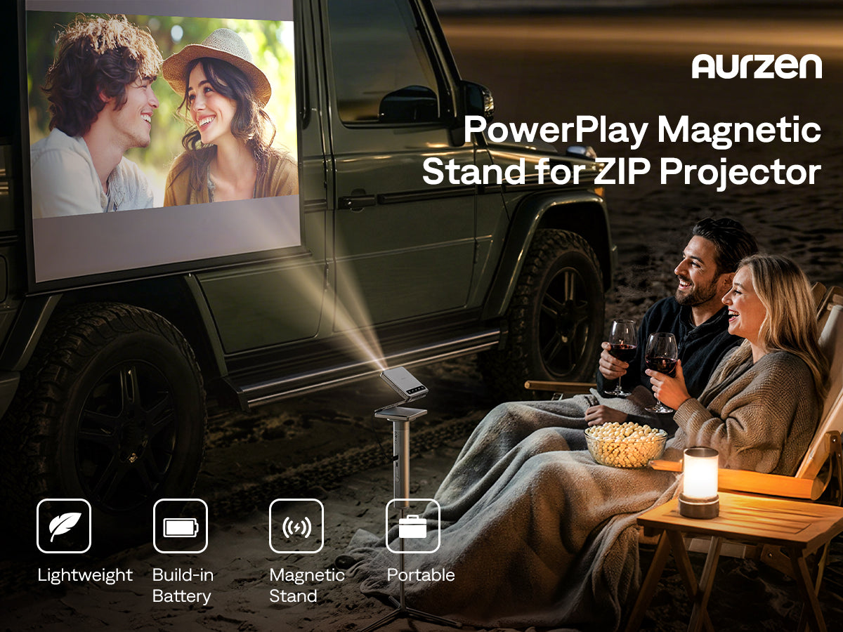 Aurzen Powerplay Magnetic Charging Stand 10,000mAh Grey for ZIP Porjector