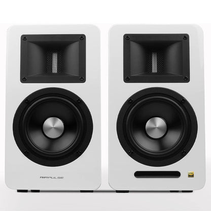 Airpulse A100 Wireless Active Bookshelf Speakers (White)