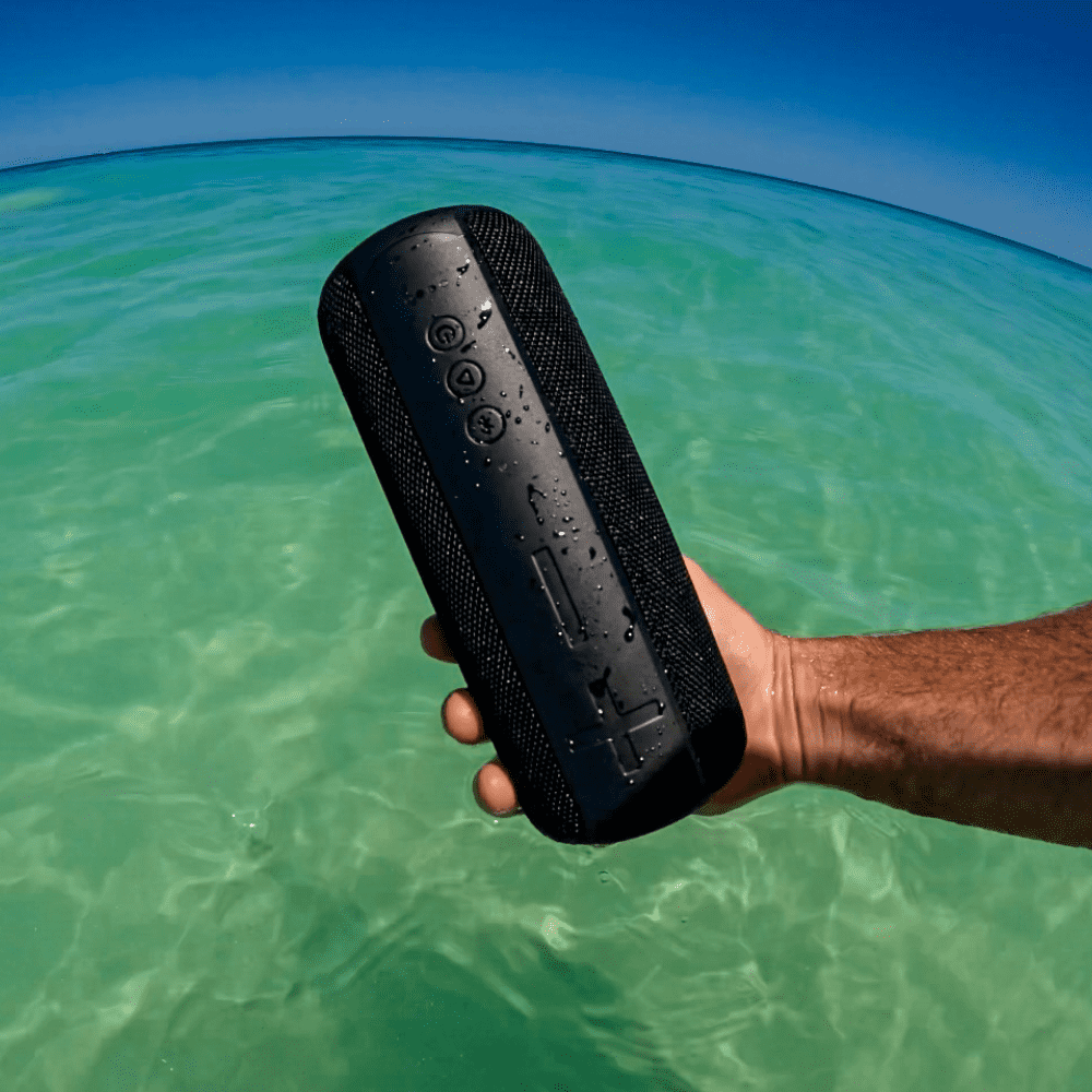 Wave 12W Portable Speaker Amped Series IPX7 LED Large (Black)
