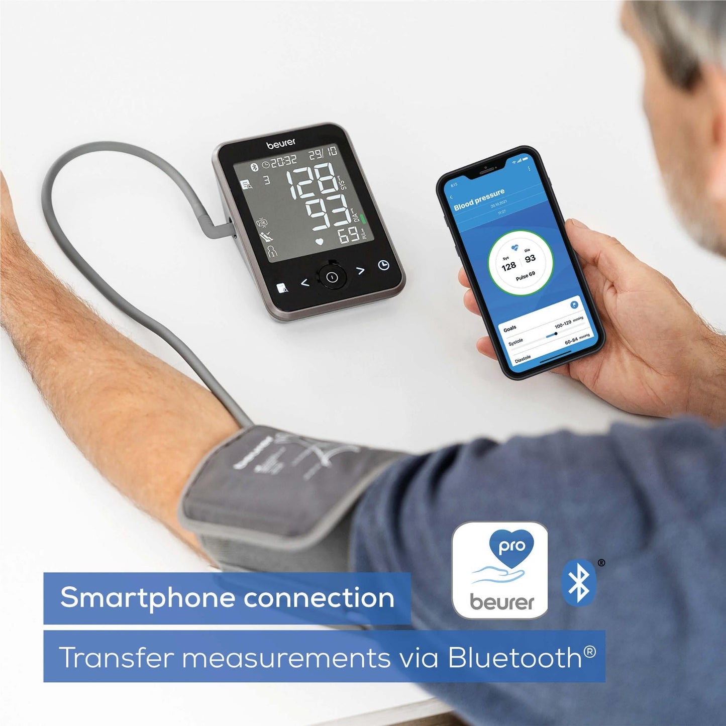 Beurer BM64 Bluetooth Upper Arm Blood Pressure Monitor