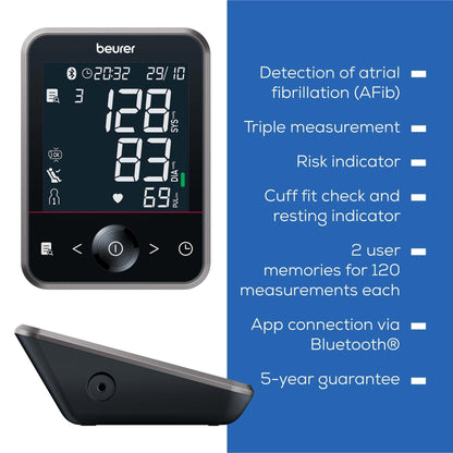 Beurer BM64 Bluetooth Upper Arm Blood Pressure Monitor