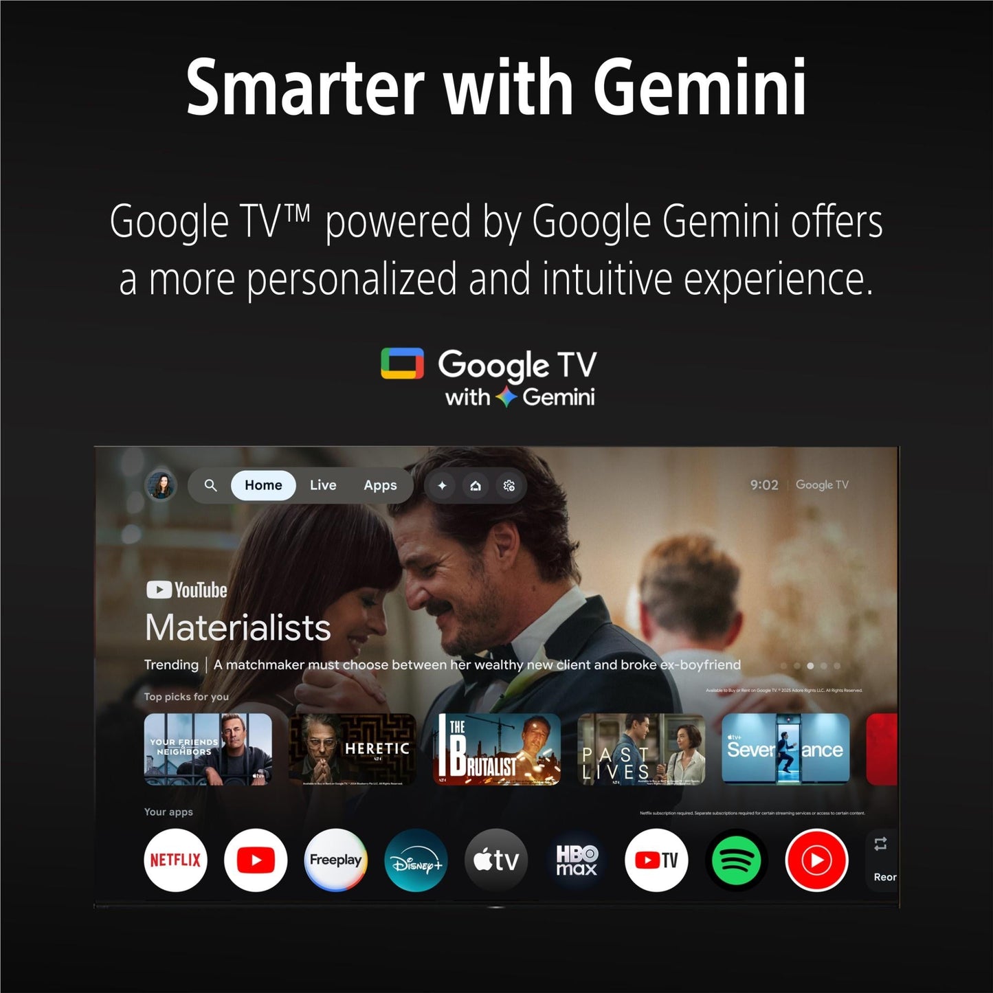 Sony 50" BRAVIA 3 II 4K LED AI Google TV [2026]
