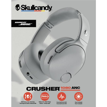 Skullcandy Crusher 1080 ANC Sound by Bose Over-Ear Headphones (Cement)