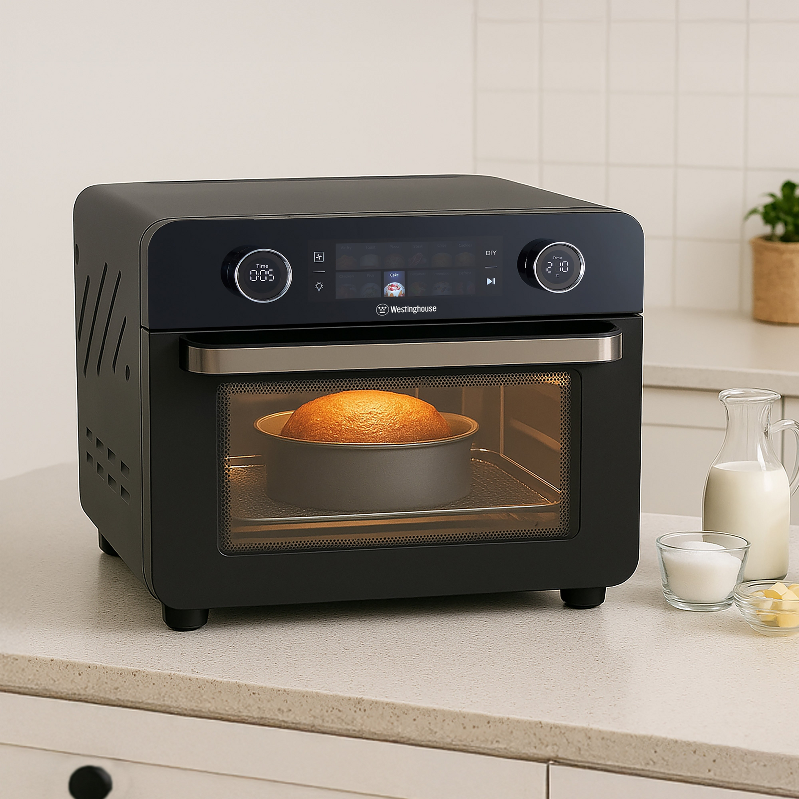 Westinghouse 25L Digital Air Fryer Oven 2200W w/ Touch Control in Black (WHOV03K)