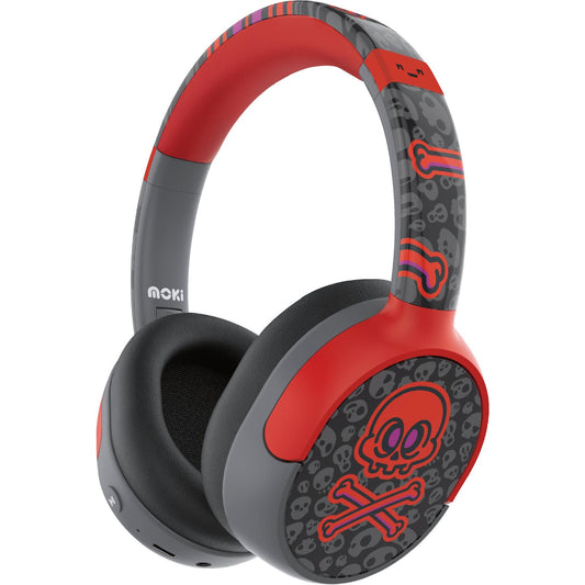 Moki Super Pop Wireless Kids Headphones (Skulls)