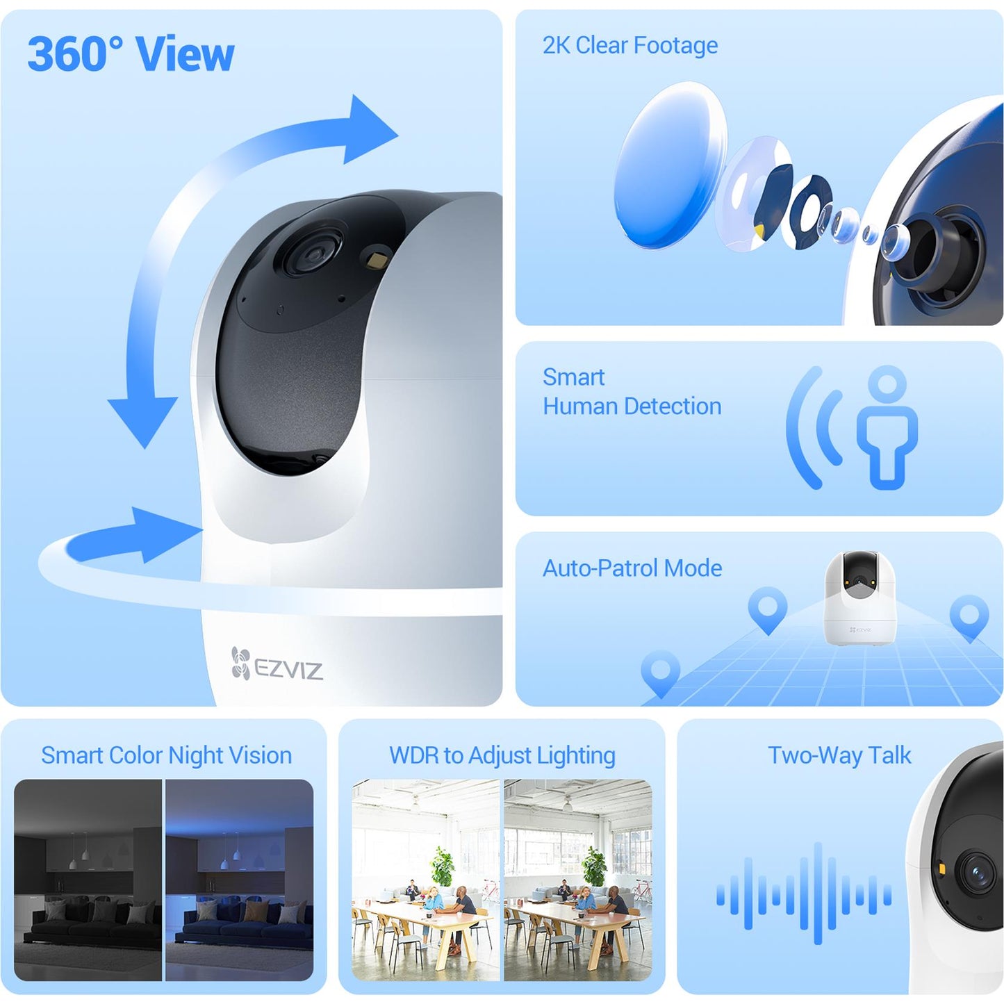 Ezviz 2K Indoor Security Camera