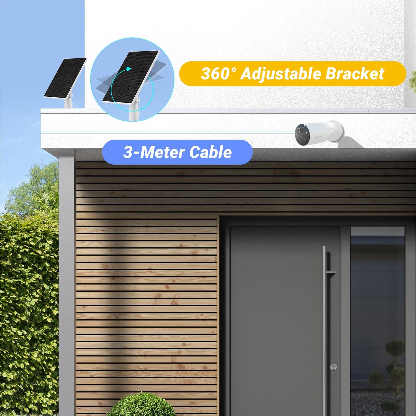 Ezviz 2K Security Camera with Solar Panel