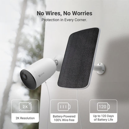 Ezviz 2K Security Camera with Solar Panel