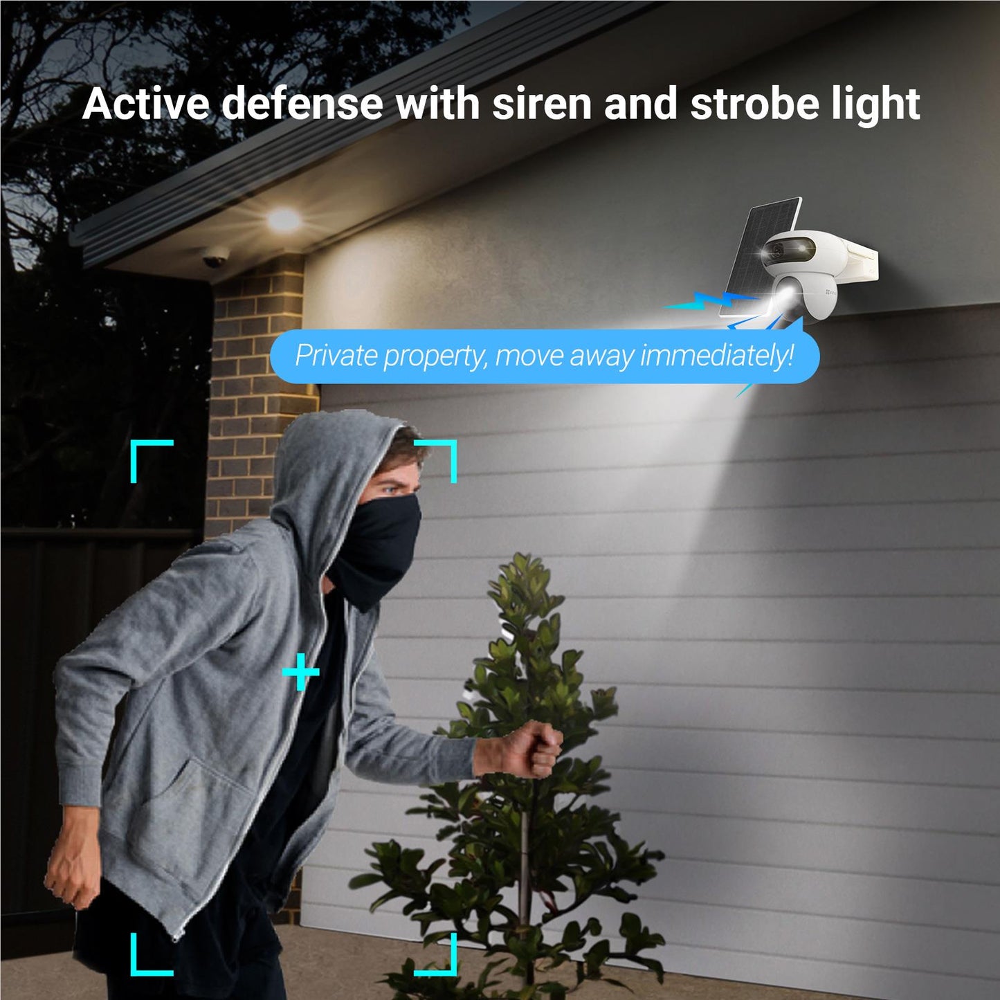 Ezviz 2K Security Camera with Solar Panel