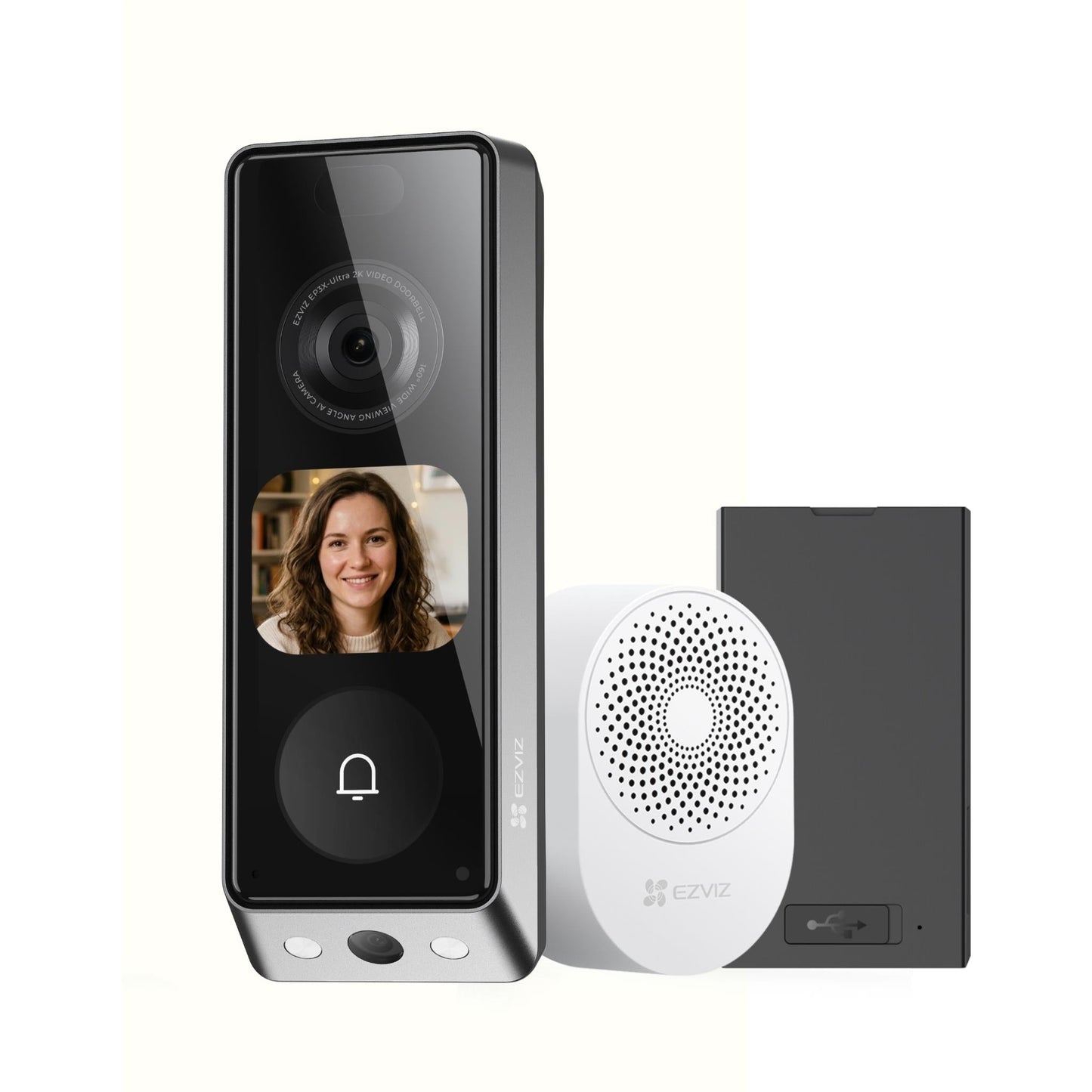 Ezviz EP8 Ultra Dual Camera Video Doorbell with Chime
