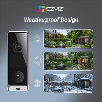 Ezviz EP8 Ultra Dual Camera Video Doorbell with Chime