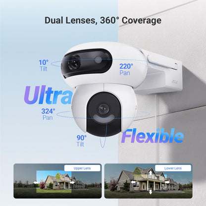 Ezviz 3K Security Camera with Solar Panel (2 Pack)