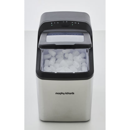 Morphy Richards Compact 15kg Stainless Steel Ice Maker Ice Cube Machine