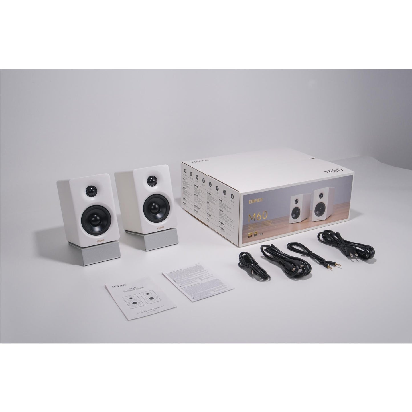 Edifier M60 Compact Powered Bluetooth Speakers  (White)