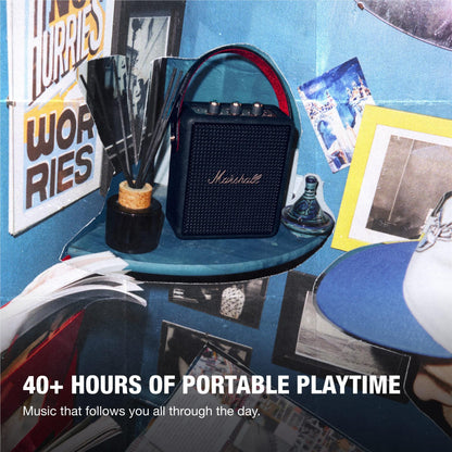 Marshall Stockwell III Portable Bluetooth Speaker (Black & Brass)