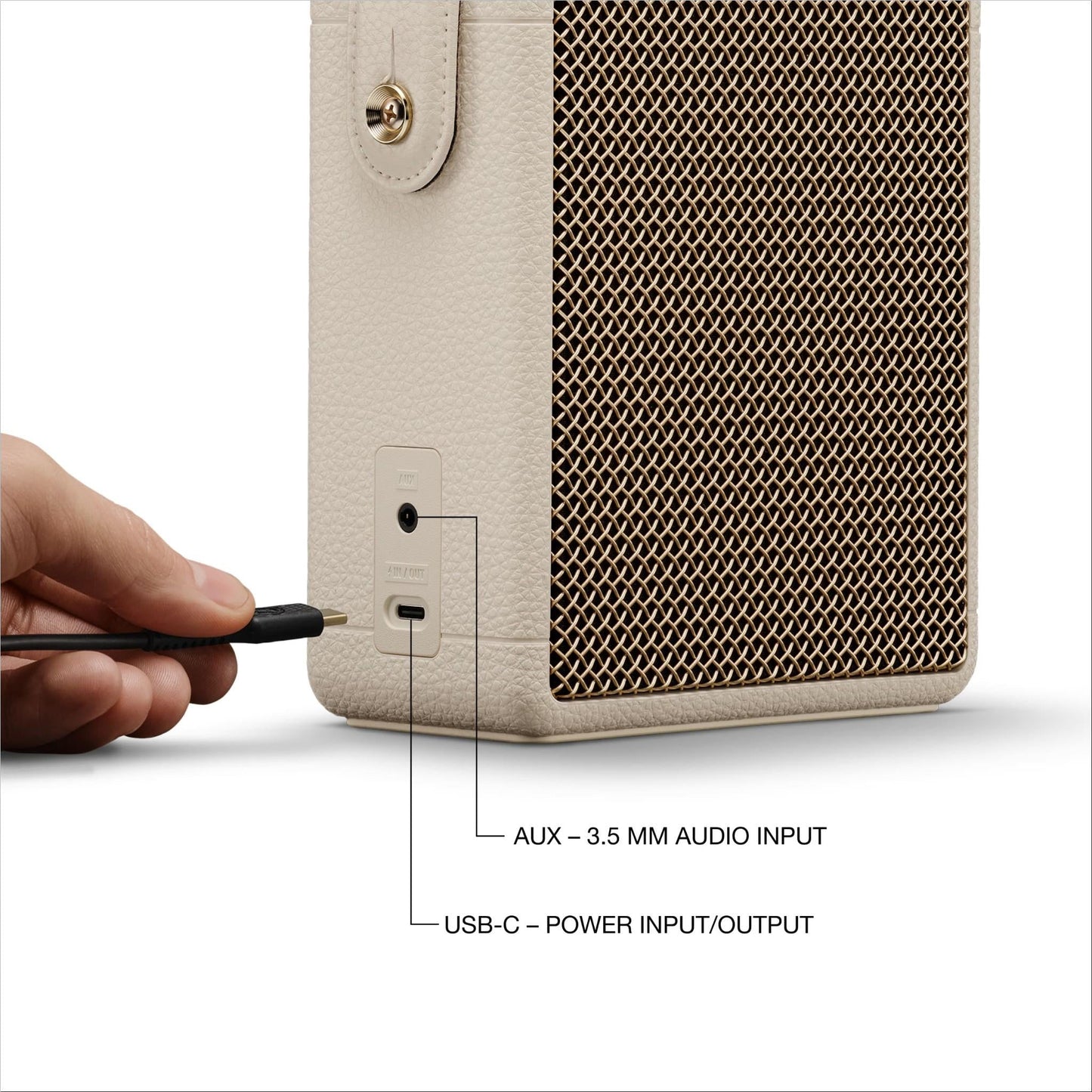Marshall Stockwell III Portable Bluetooth Speaker (Cream)