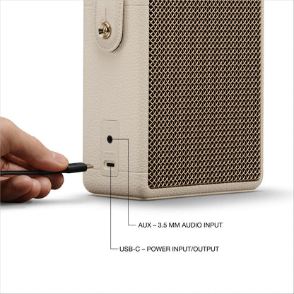 Marshall Stockwell III Portable Bluetooth Speaker (Cream)