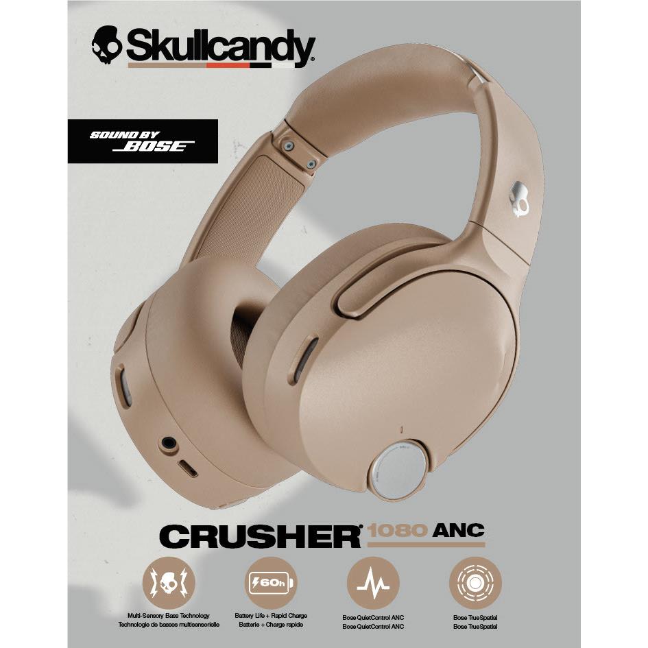 Skullcandy Crusher 1080 ANC Sound by Bose Over-Ear Headphones (Primer)
