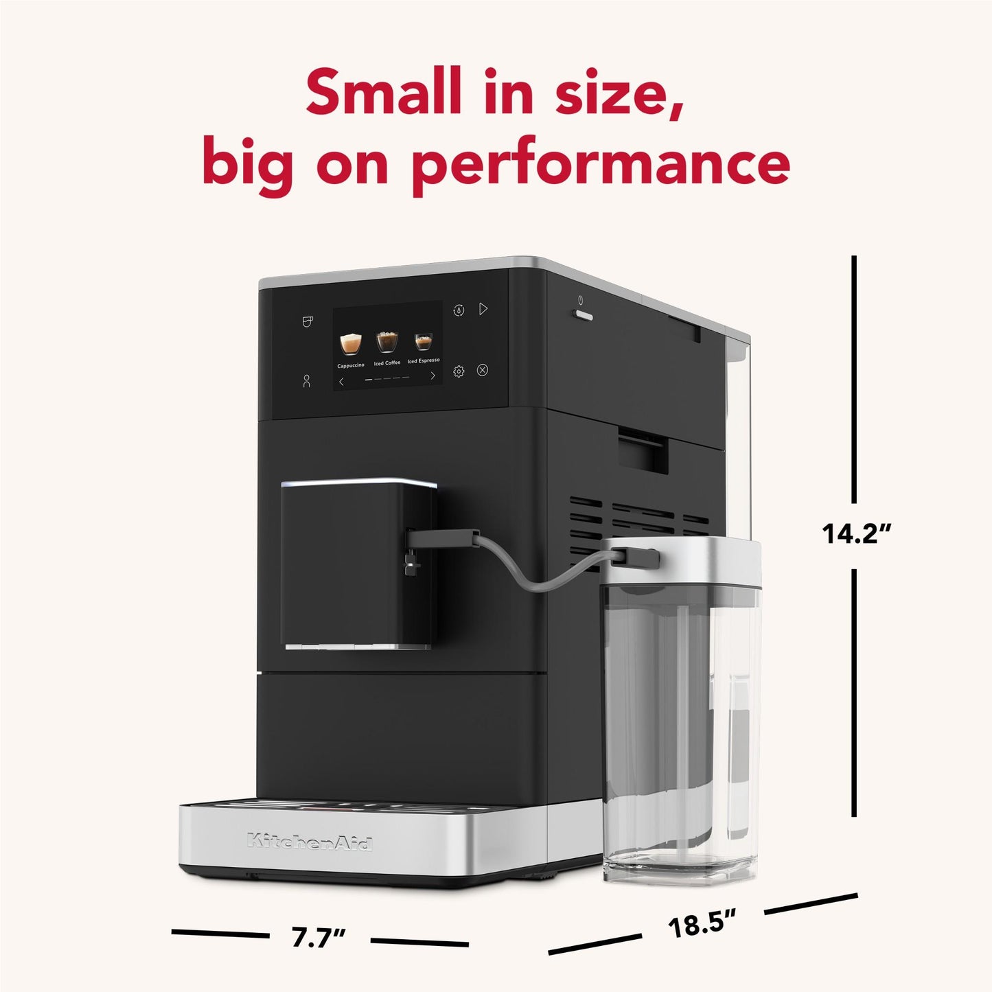 KitchenAid KF4 Compact Fully Automatic Esspresso Machine (Matte Black)