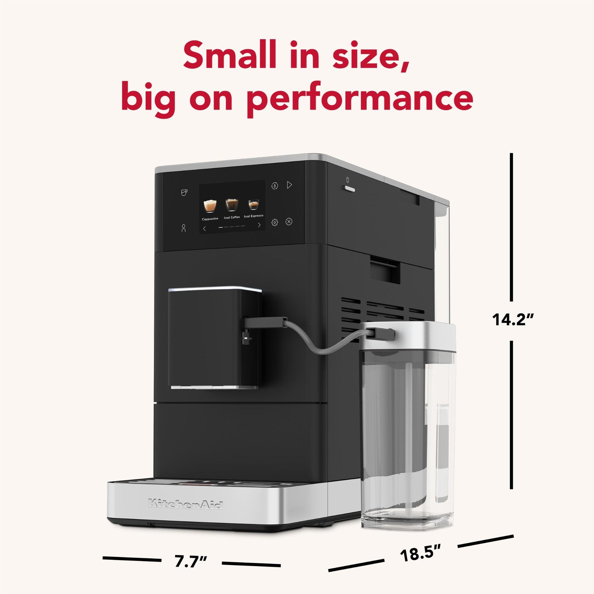 KitchenAid KF4 Compact Fully Automatic Esspresso Machine (Matte Black)